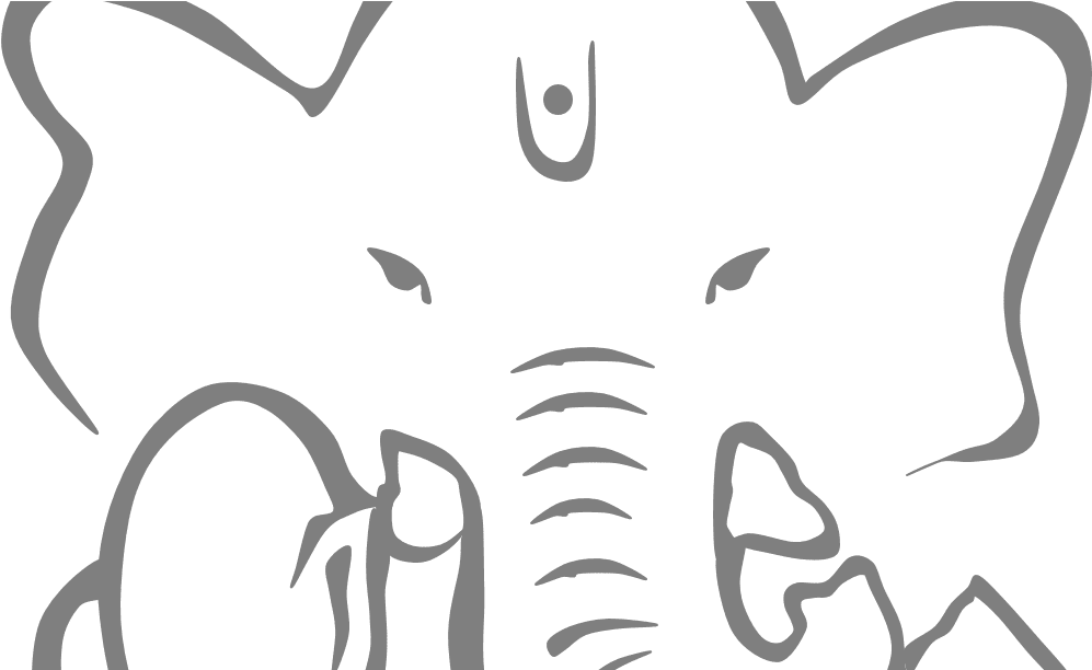 Ganpati Black And White Clipart (1165x611), Png Download