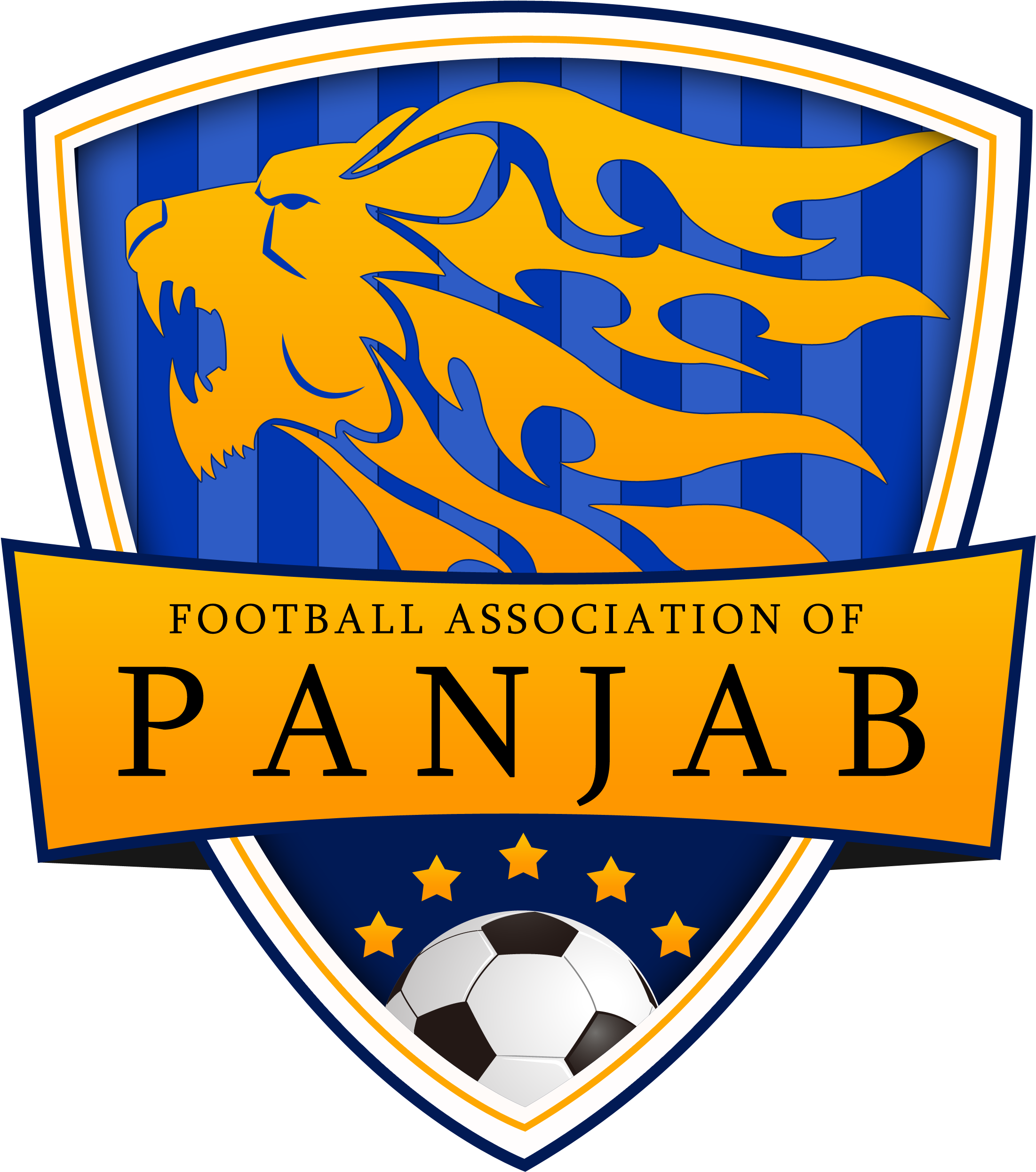 Punjab Launches First Ever International Football Team - Panjab Fa Clipart (2447x2694), Png Download
