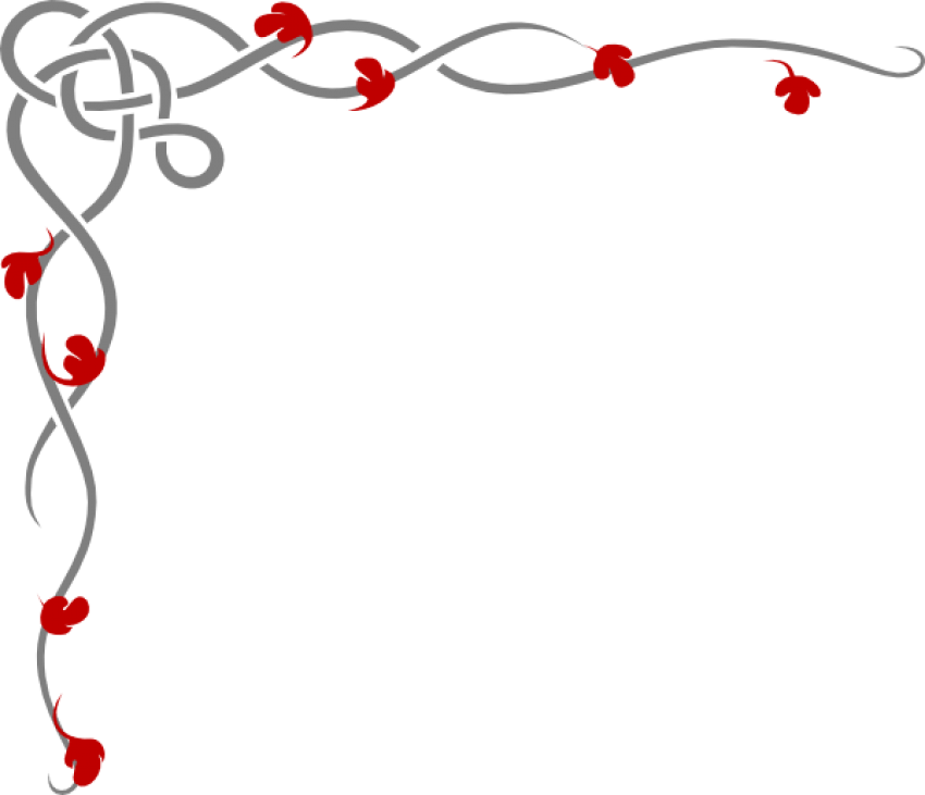 Free Png Wedding Invitation Border Png - Red And Grey Borders Clipart (850x731), Png Download