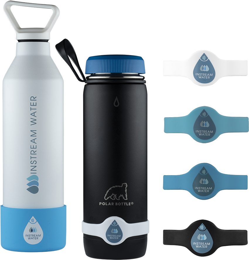 Bottle & Band Combined Image Web - Water Bottle Clipart (1000x1000), Png Download