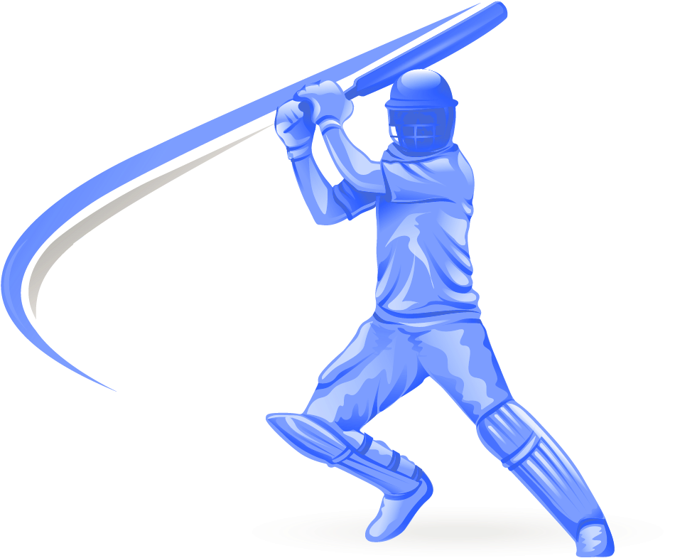 Cricket Equipment & Gear - Cricket Batting Logo Png Clipart (950x785), Png Download