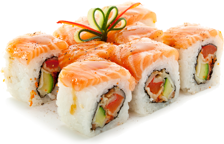 Japanese Food Png Hd - Sushi Png Clipart (808x480), Png Download
