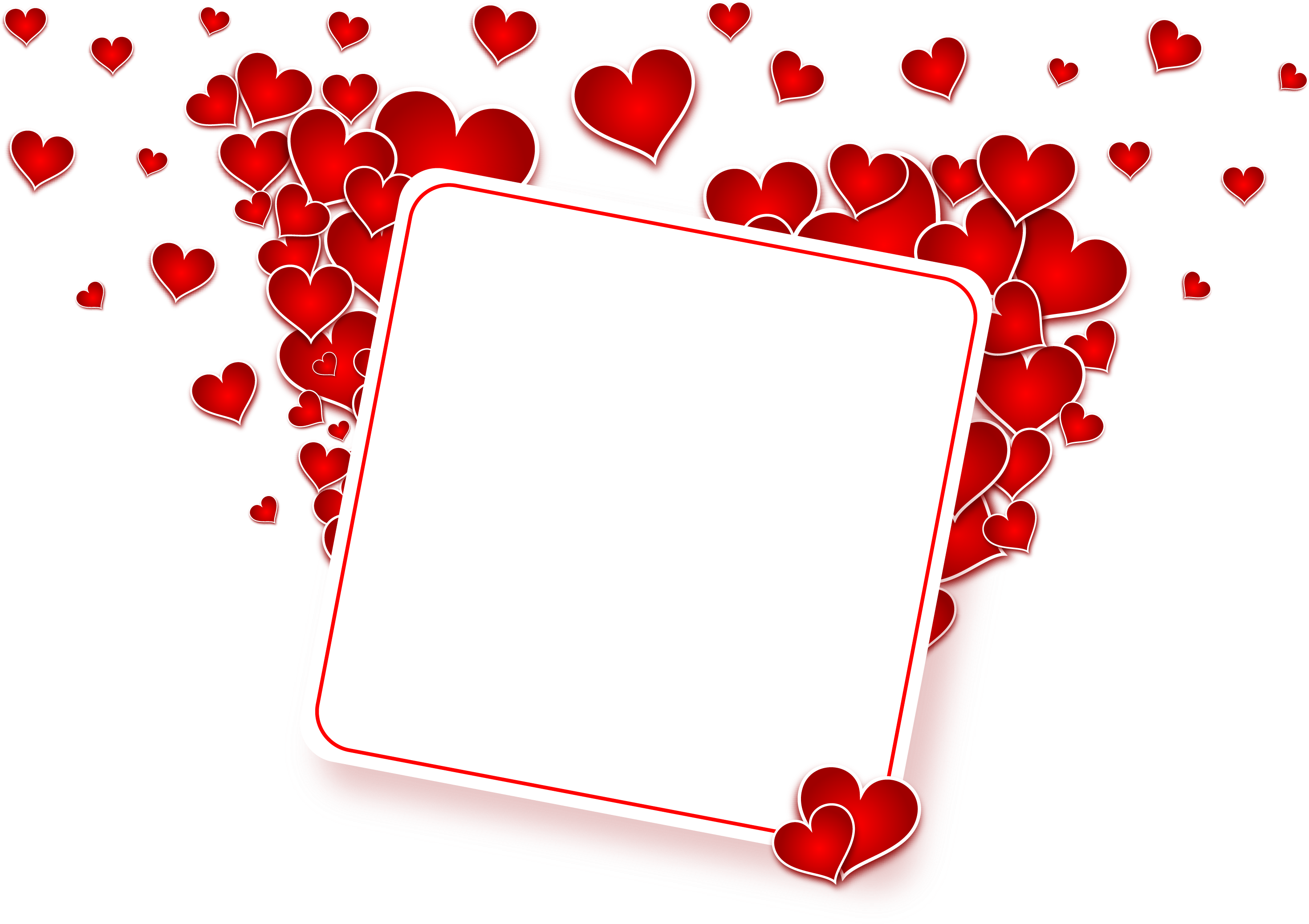 Love Heart Frame Png Image Clipart (3125x2220), Png Download