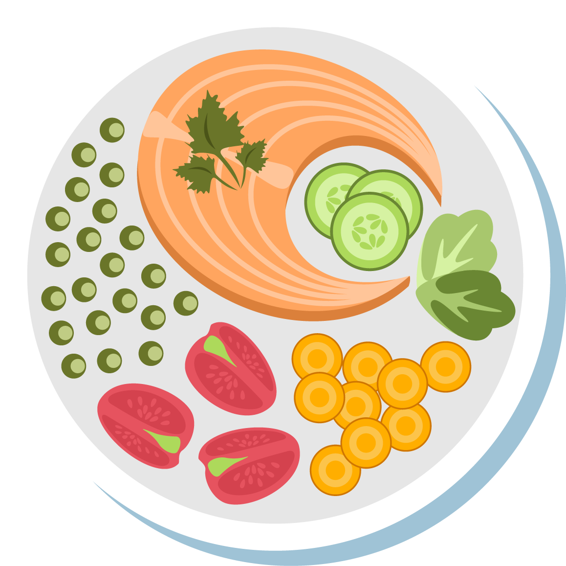 Food Clipart Png Image - Food Vector Top View Transparent Png (1158x1157), Png Download