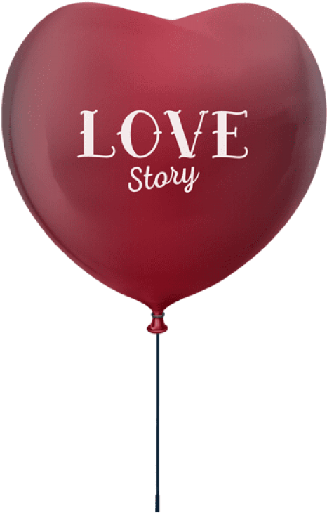 Free Png Download Love Story Heart Balloon Png Images - Love Text Balloon Png Clipart (480x750), Png Download