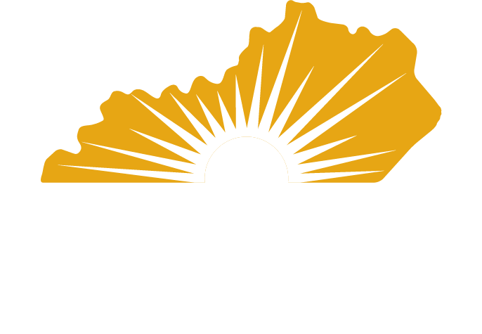 , White Text, Gold Kentucky - Graphic Design Clipart (686x475), Png Download