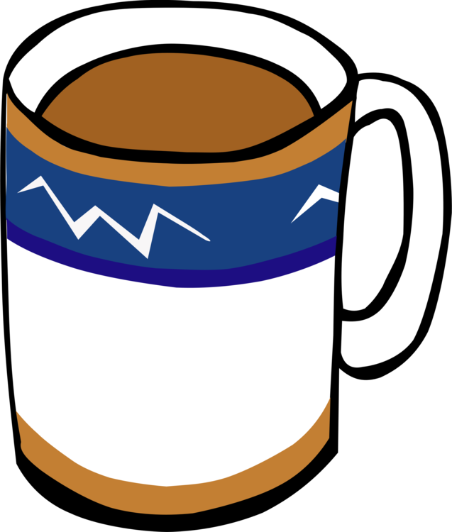 Mug Coffee Cup Teacup Hot Chocolate - Mug Of Tea Clipart - Png Download (637x750), Png Download