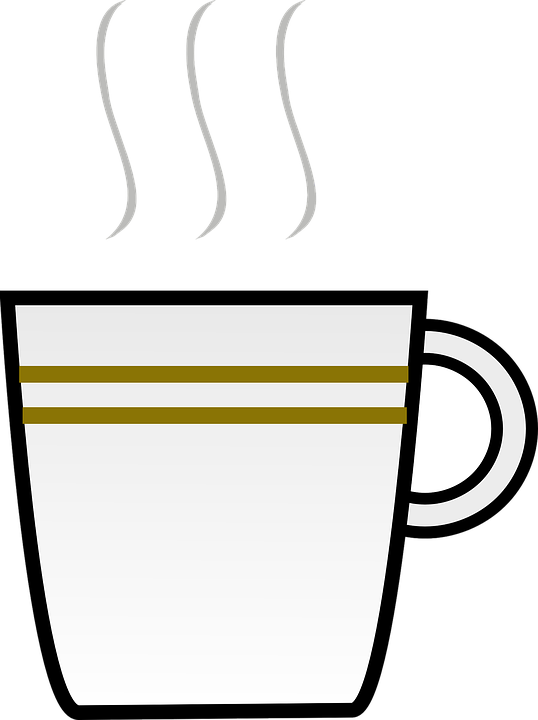 Tea Cup Clipart Hot Water - Coffee Cup Clip Art - Png Download (538x720), Png Download