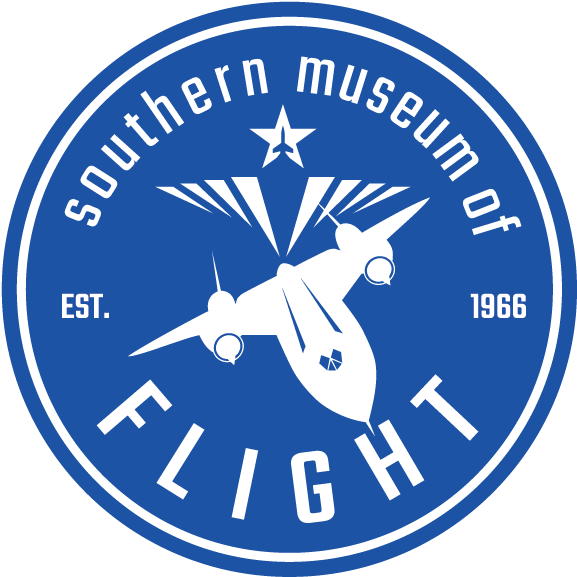 2 Color Logo Padbtm - Southern Museum Of Flight Logo Clipart (601x750), Png Download