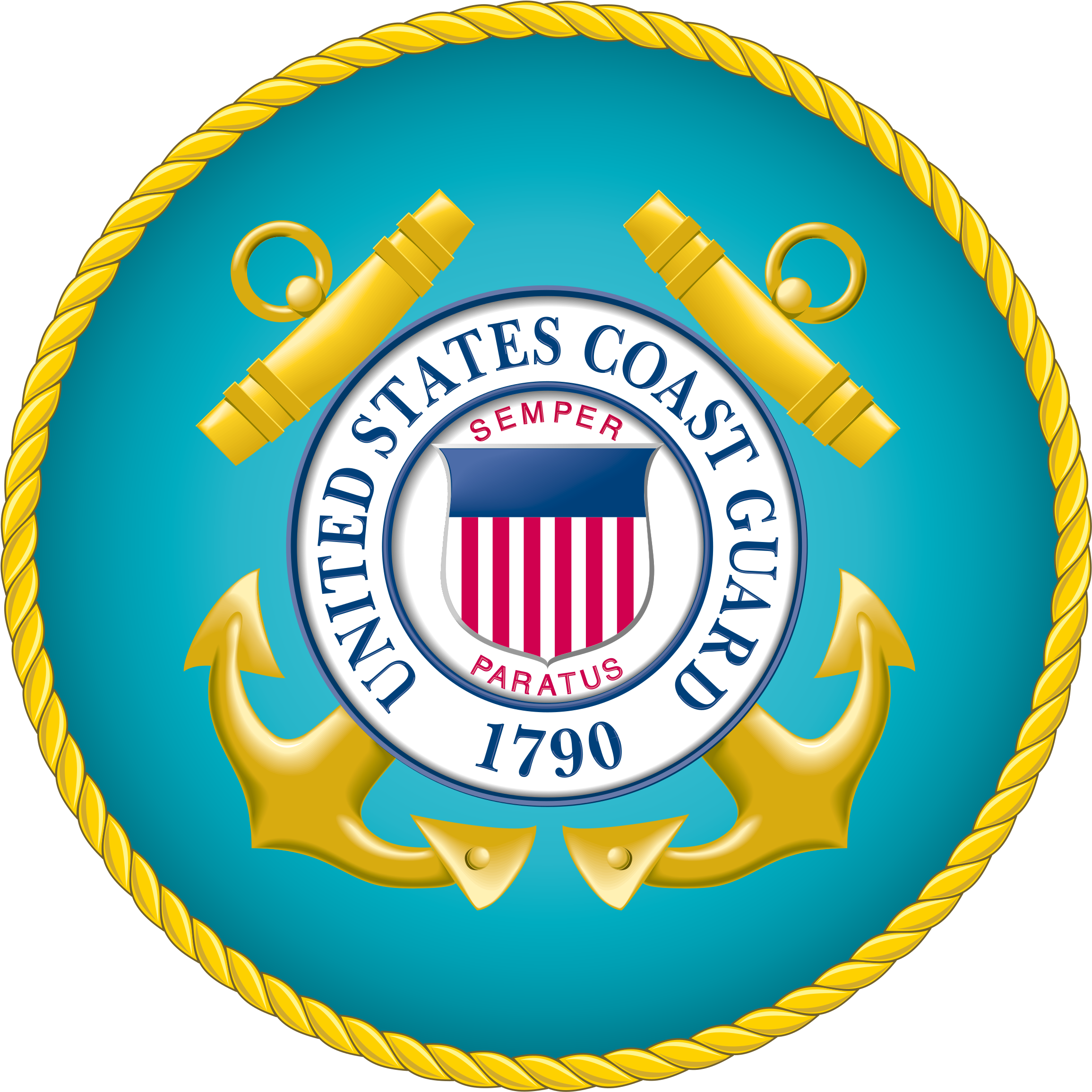 By Chuck N - Department Of The Coast Guard Seal Clipart (2400x2400), Png Download