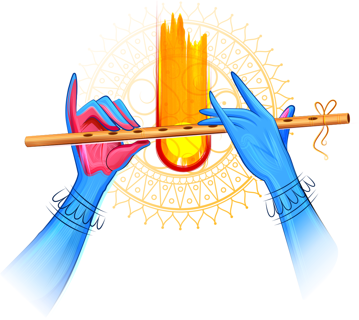 Download - Janmashtami New Clipart (1371x1371), Png Download