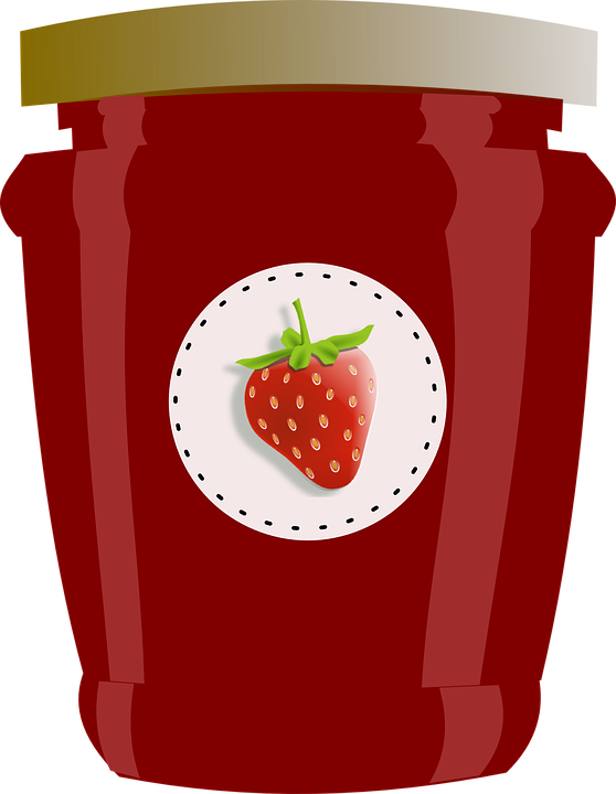 Jam Jar Png Hd - Jam Clipart Png Transparent Png (558x720), Png Download