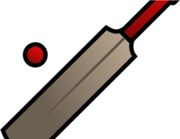 Ball Clipart Cricket Bat - Png Download (640x480), Png Download