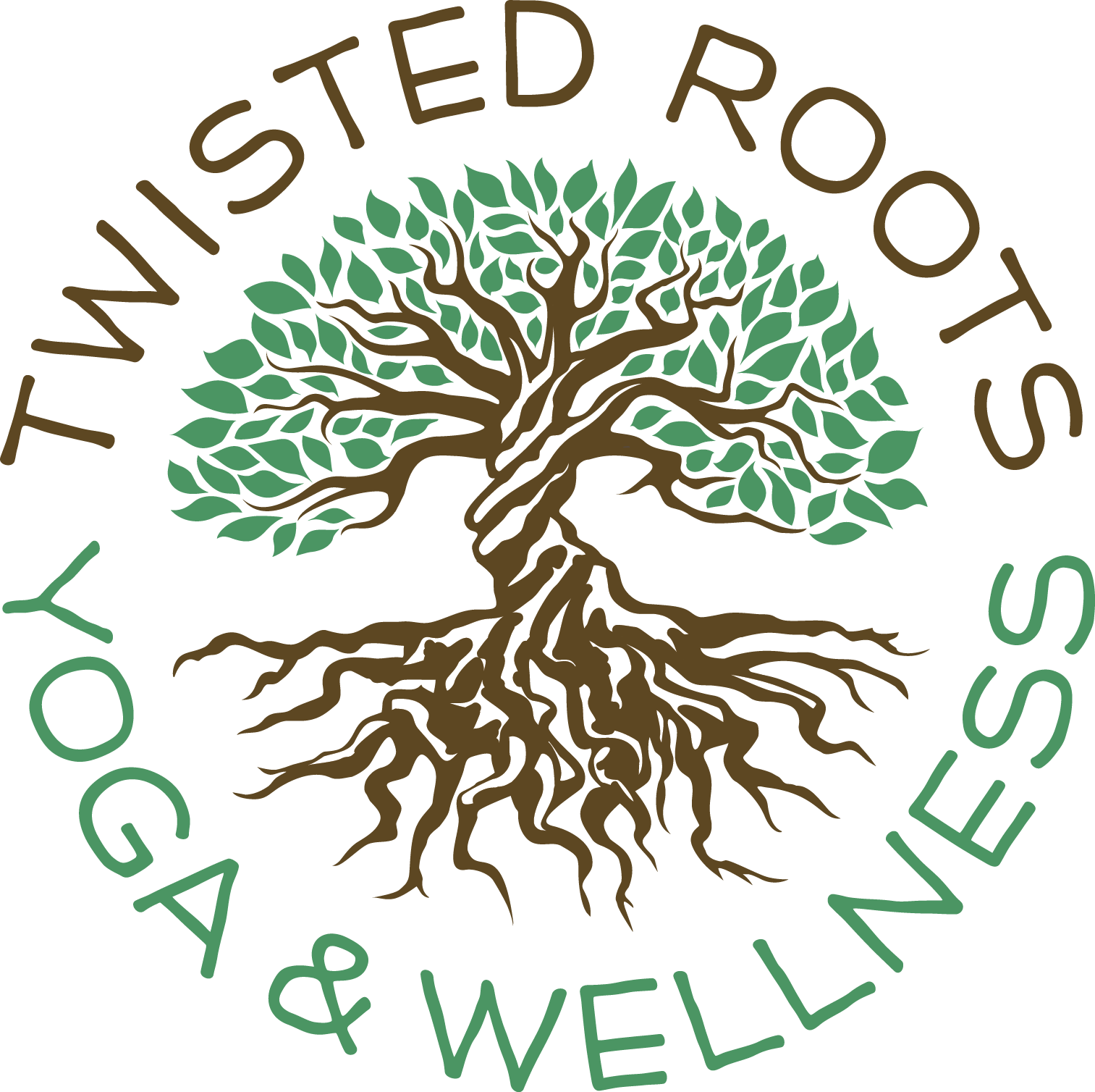 Twisted Roots Yoga Clipart (1513x1508), Png Download