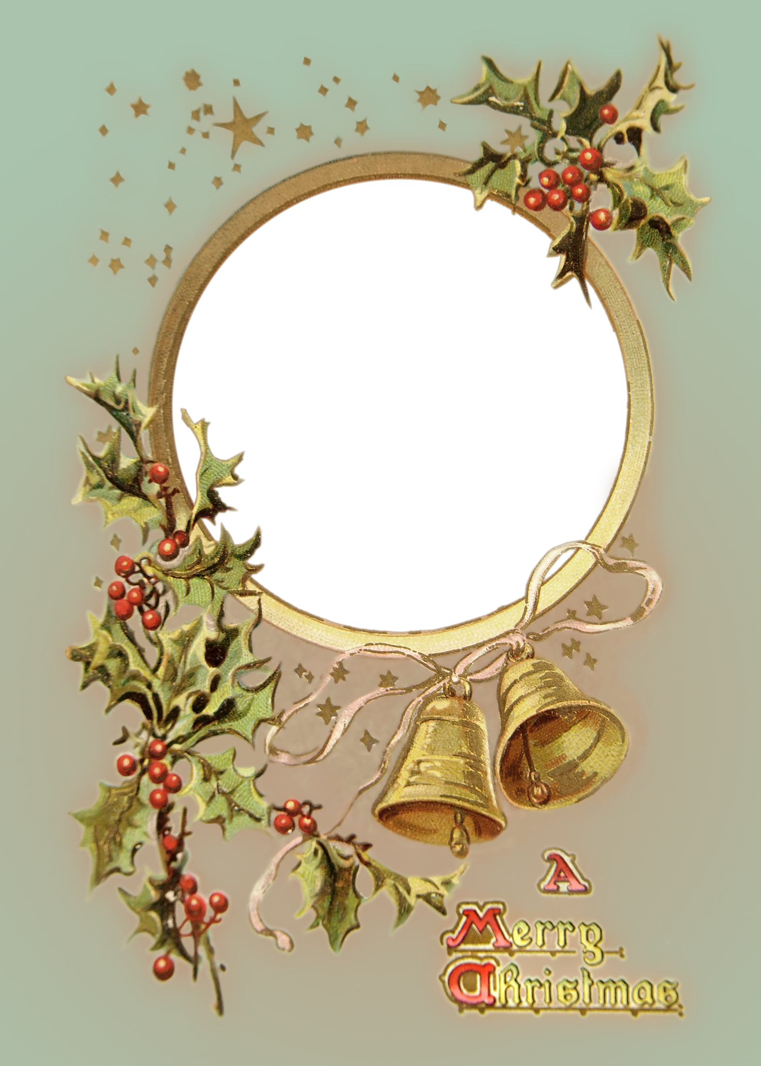 High-resolution Vintage Card Transparent Png File To - Free Transparent Christmas Frames Clipart (1570x2198), Png Download