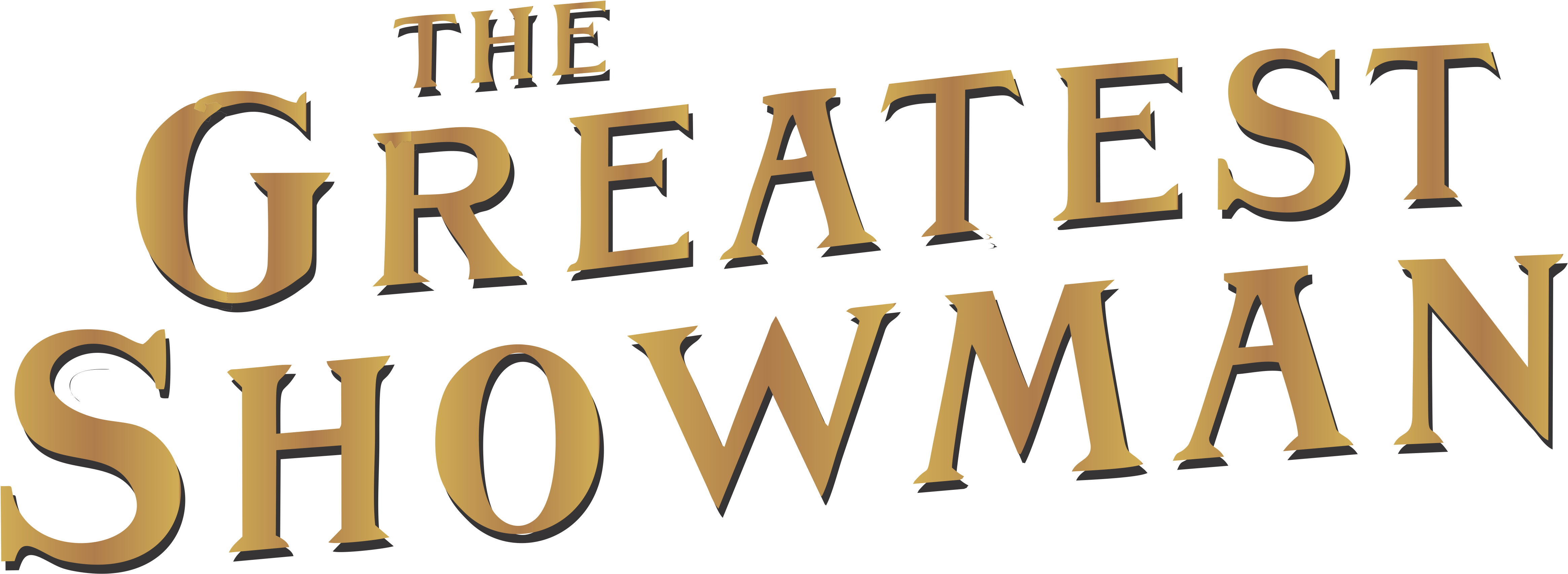 Last December, A Movie That Stole My Heart And Moved - Greatest Showman Text Font Clipart (5316x2364), Png Download