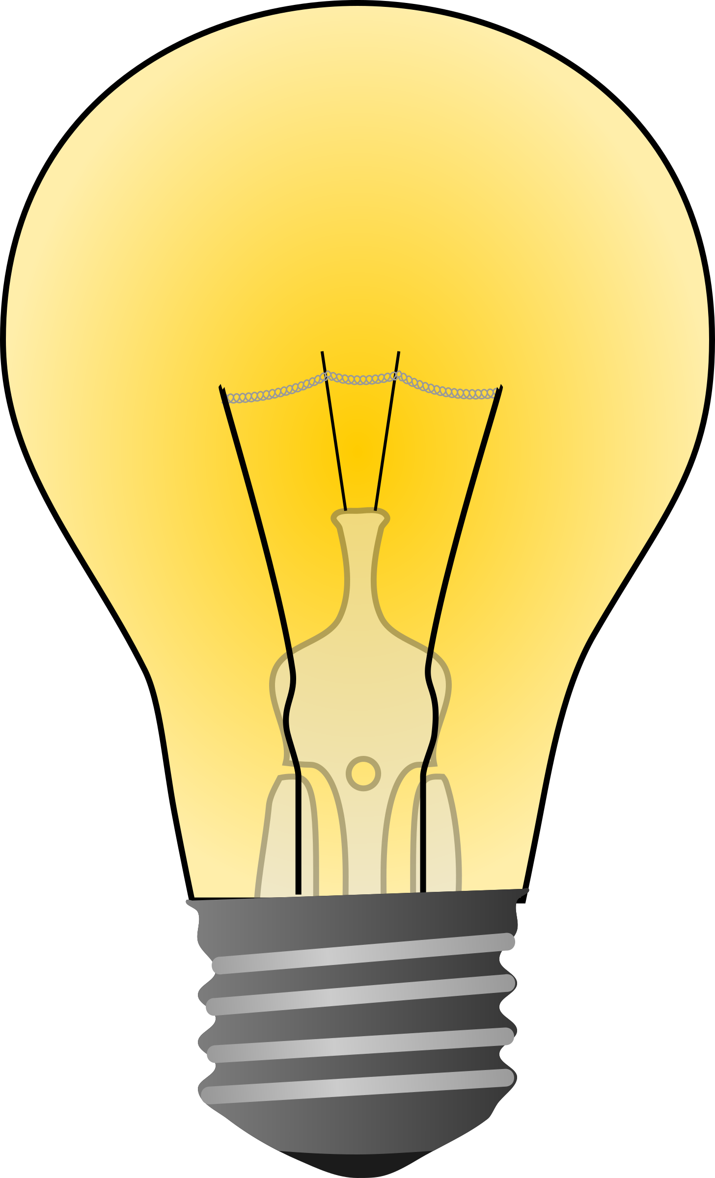 Free To Use & Public Domain Light Bulb Clip Art - Incandescent Light Bulb Clipart - Png Download (442x728), Png Download