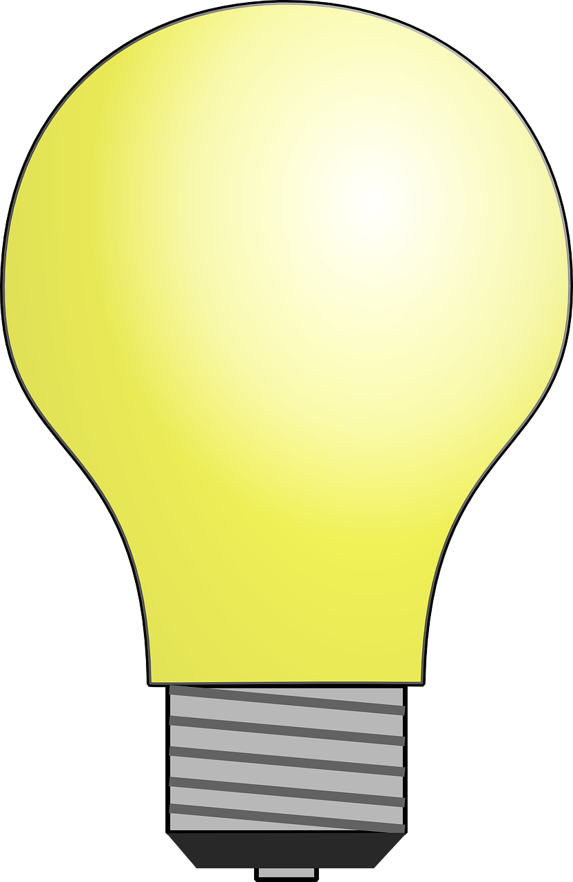 Light Bulb Light Electric - Light Bulb Moving Animation Clipart (832x1280), Png Download