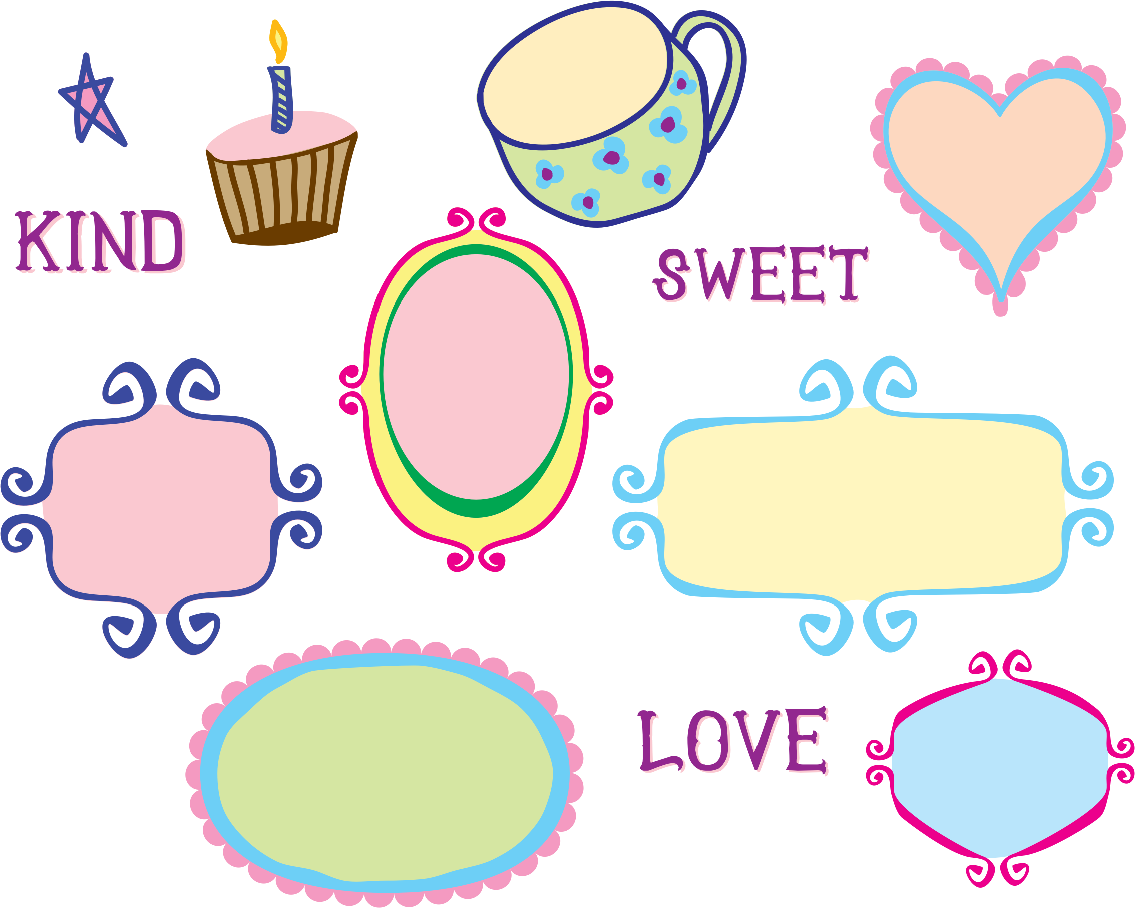 This Free Icons Png Design Of Kitschy Doodle Frame Clipart (2267x1813), Png Download