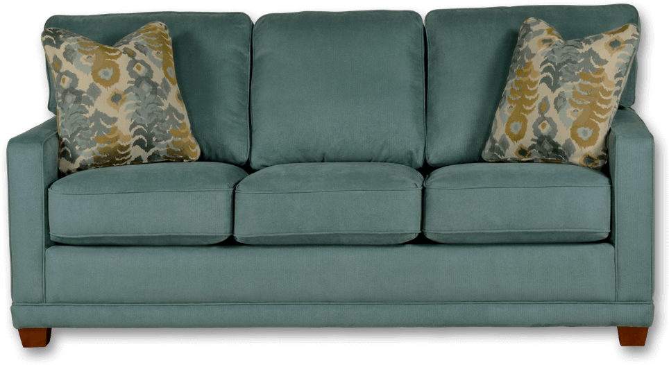 Tan Sofa Aqua Sofa - Couch Clipart (970x531), Png Download