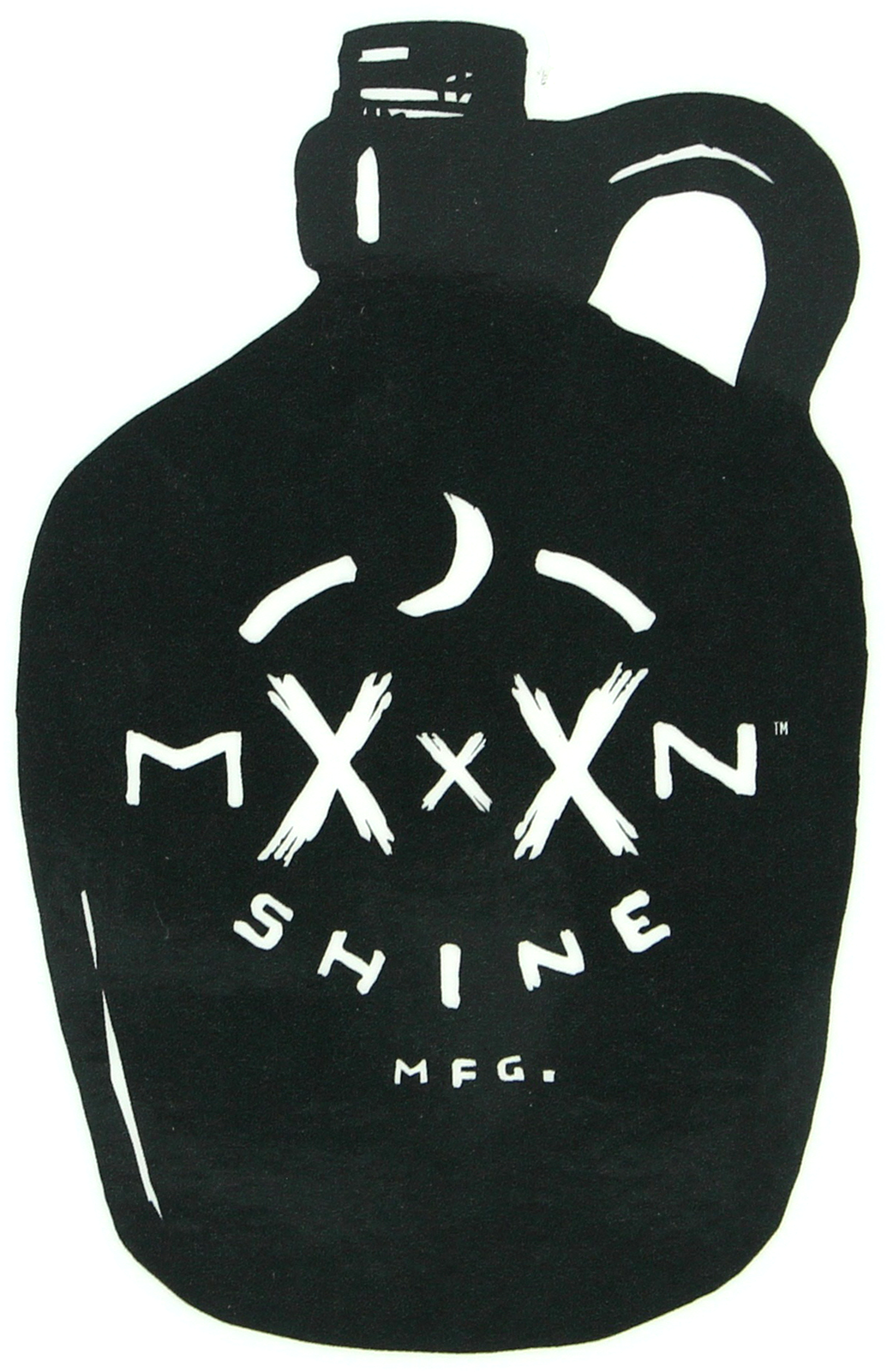 Moonshine Jug Mxxxn Sticker Single - Water Bottle Clipart (1600x1600), Png Download