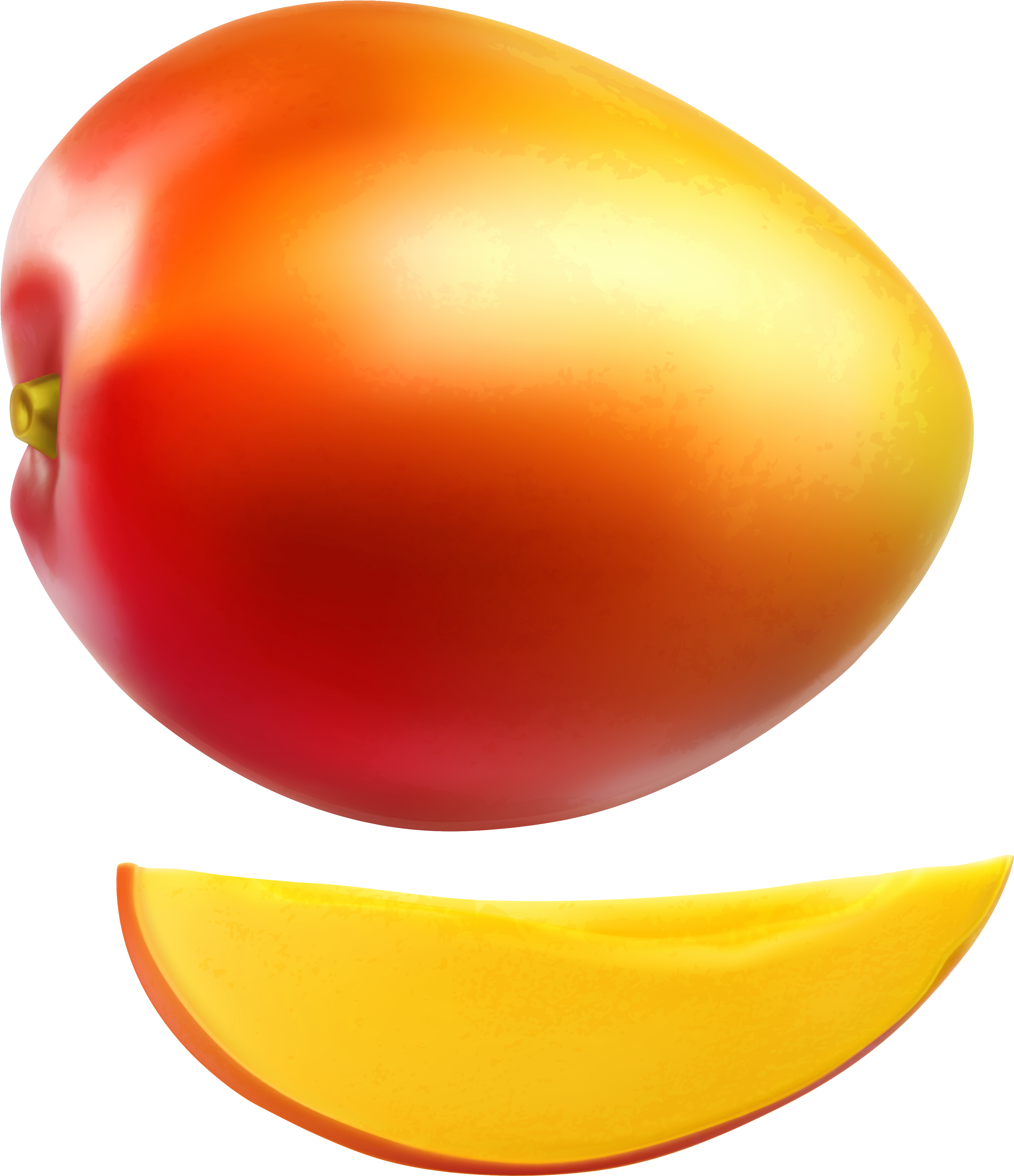 Mango Png Vector Clipart Image - Mango Vector Png Transparent Png (3878x4363), Png Download