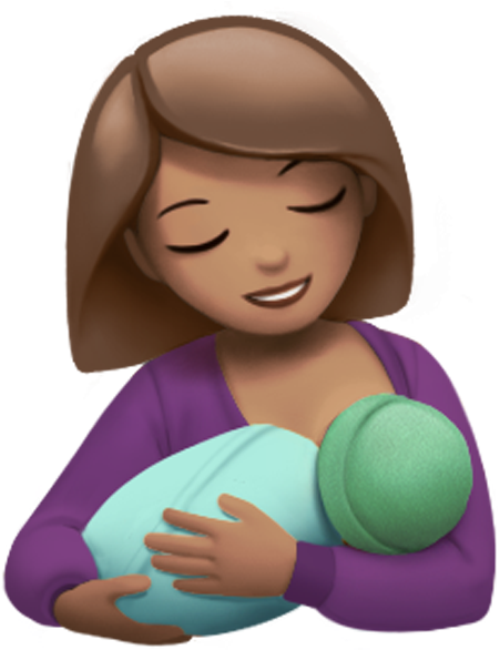 Emoji Update 2017 - Breastfeeding Emoji Clipart (700x700), Png Download