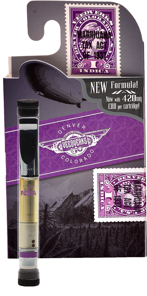 Indica 420 Mg Cbd Vape Pen Cartridge - Cannabidiol Clipart (499x1000), Png Download