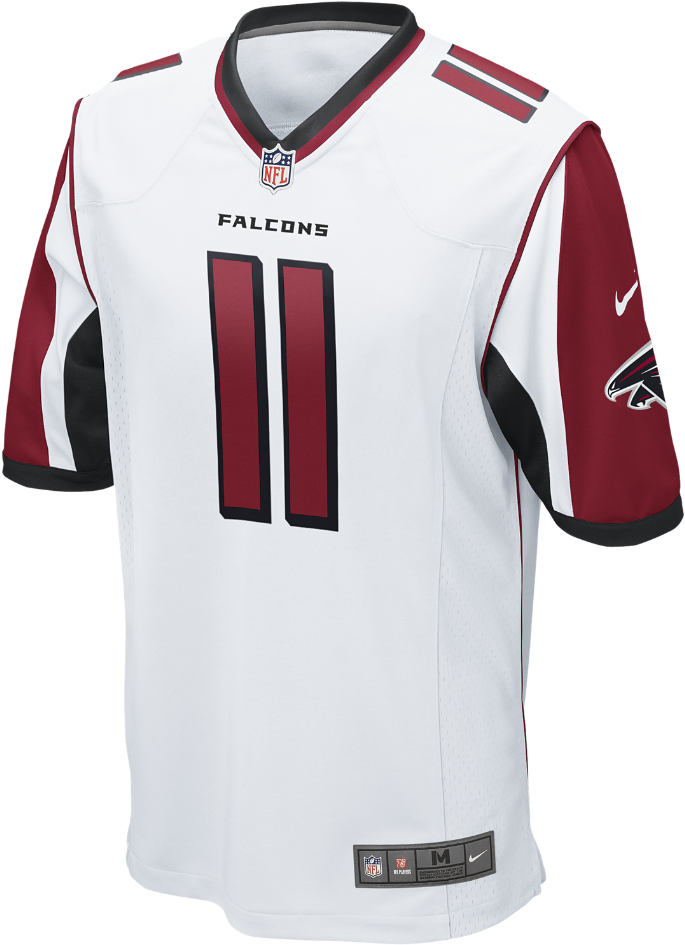 Nike Nfl Atlanta Falcons Men's Football Away Game Jersey - Atlanta Falcons Jersey Clipart (1000x1000), Png Download