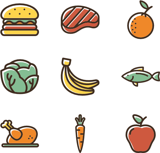 1,153 Free Vector Icons - Healthy Food Icon Vector Clipart (600x564), Png Download
