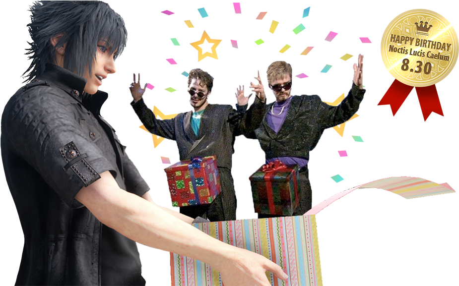 Camjo-z - Happy Birthday Ffxv Clipart (1002x576), Png Download