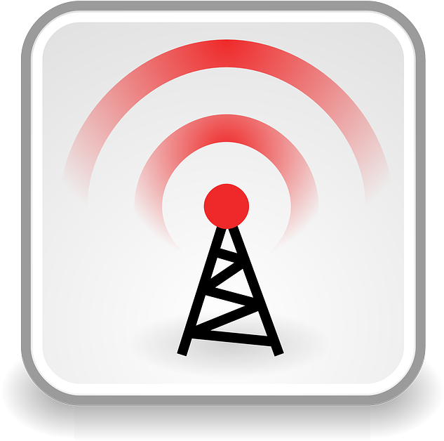 Radio, Waves - Wireless Symbol Clipart (640x627), Png Download