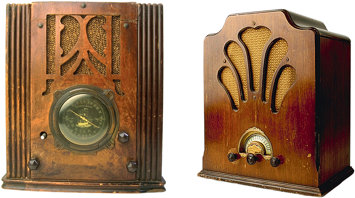 Old Radio Radio Vintage - Antique Radios Clipart (1280x750), Png Download