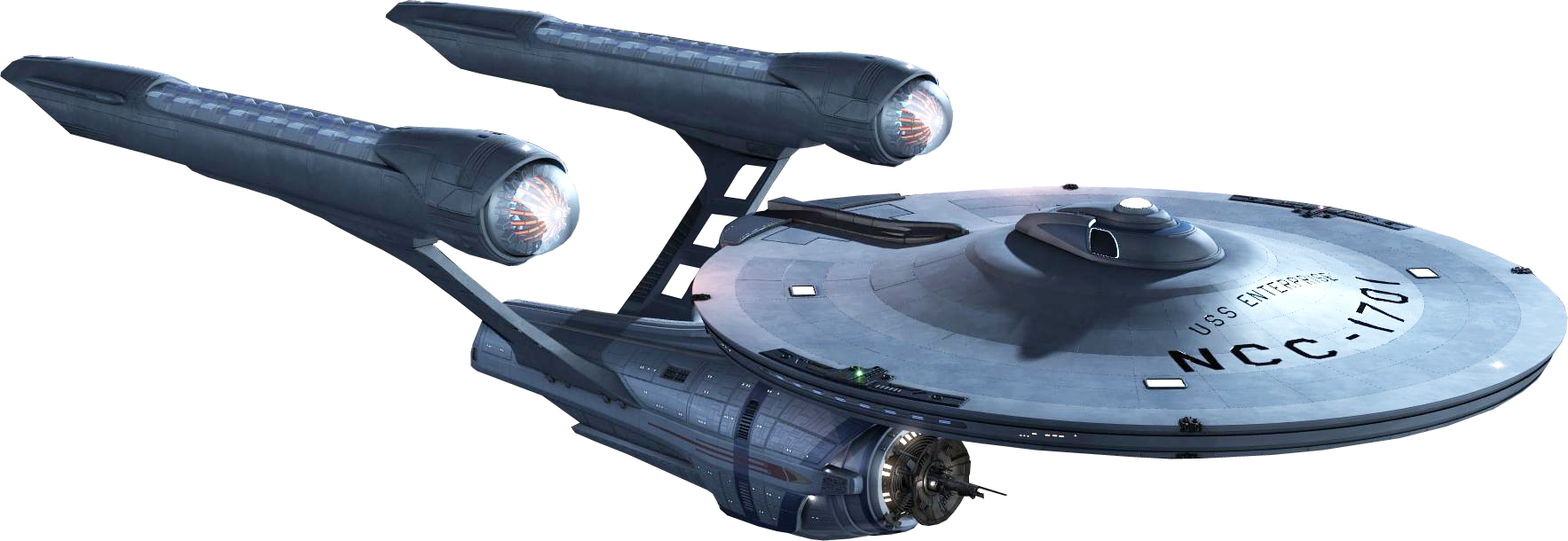 Uss Enterprise Png-pluspng - Star Trek Nave Png Clipart (1767x610), Png Download
