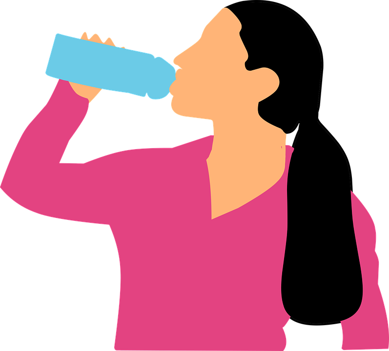 25 Oct - Drink Water Vector Png Clipart (797x720), Png Download
