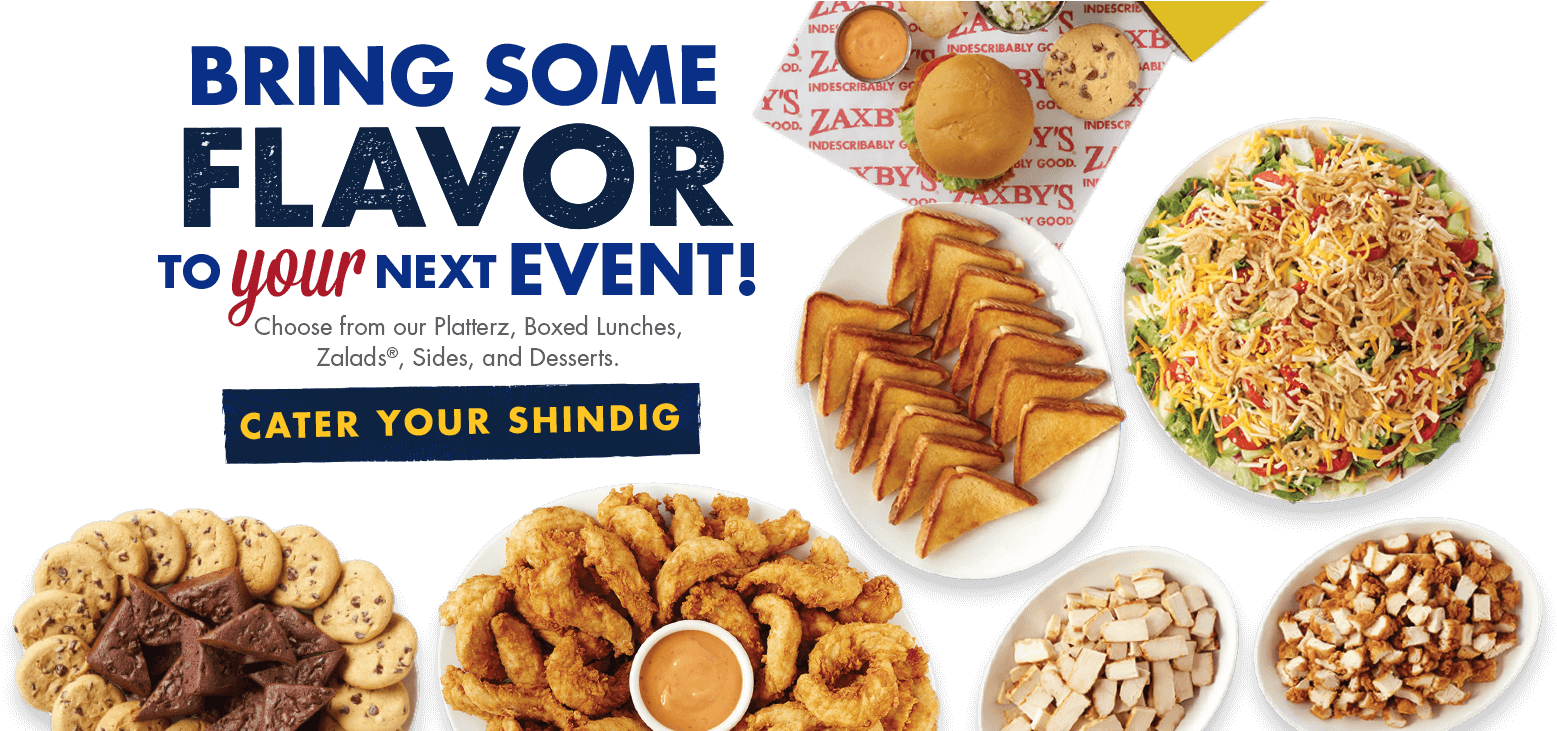 Grilled Cheese Clipart Zaxby's - Zaxby's Catering Menu - Png Download (2006x730), Png Download