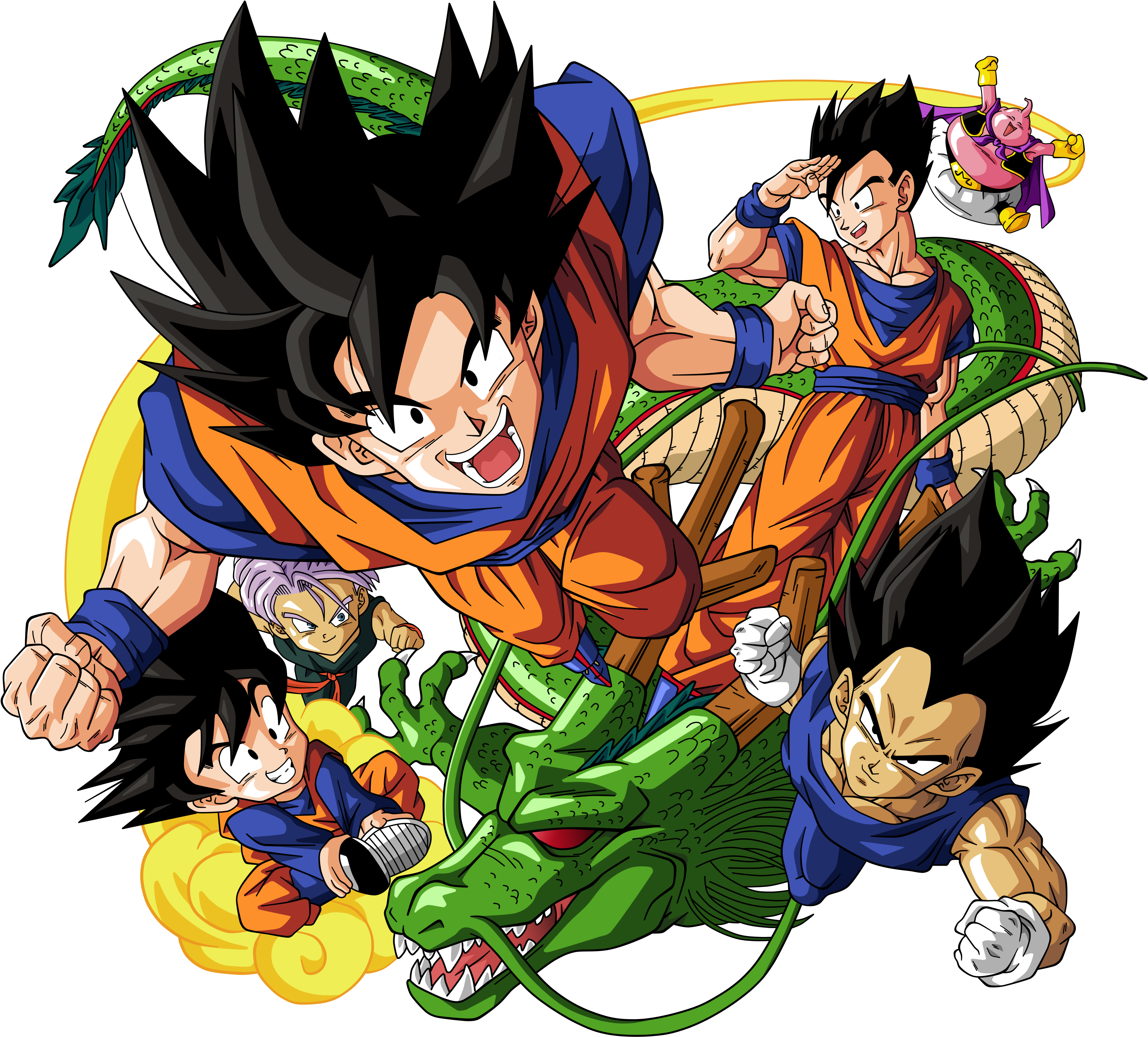 The English Phan - Dragon Ball Z Goku E Vegeta Clipart - Large Size Png Ima...