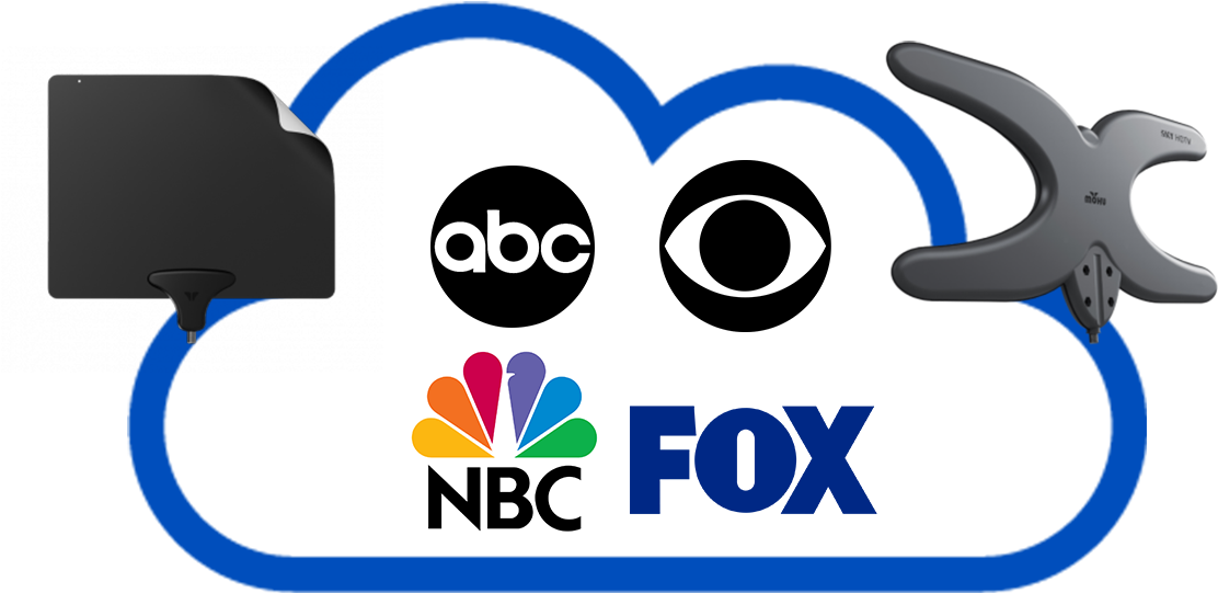Sling Tv Tablo Streaming Media Hulu Channel Master - Abc Cbs Fox Nbc Press Release Clipart (1112x541), Png Download