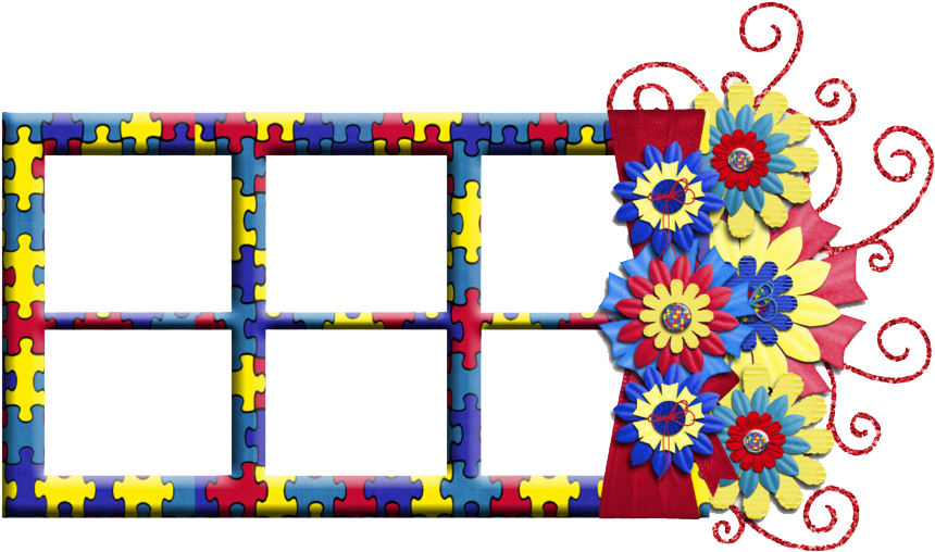 Collage Frame Png Free Background Floral Design Clipart Large Size