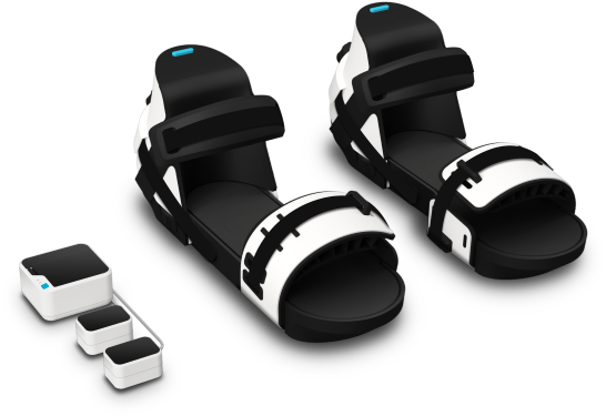 The Taclim System Includes The World's First Vr Shoes - Slide Sandal Clipart (973x538), Png Download