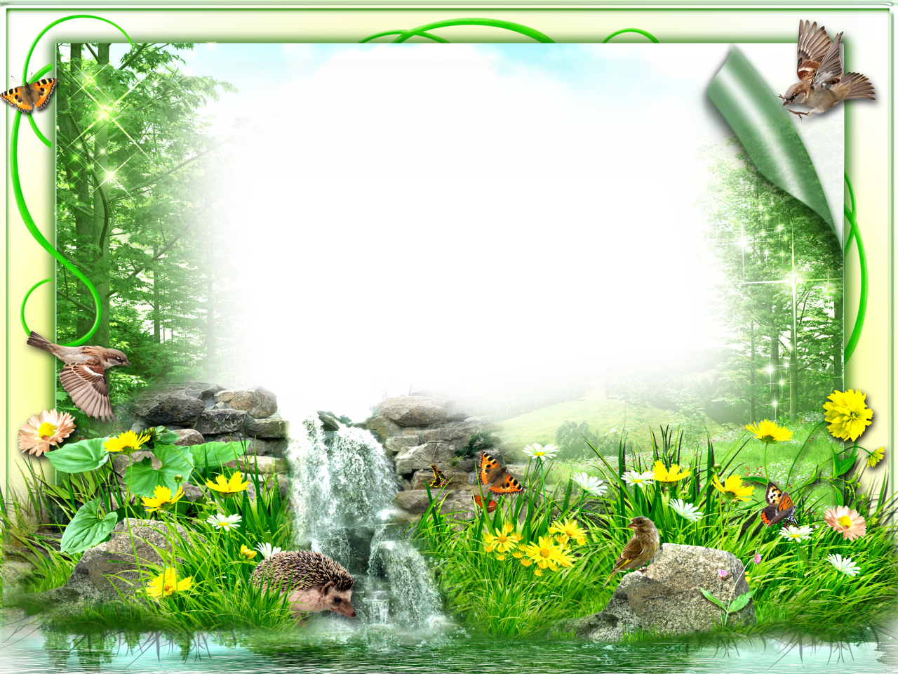 Nature Frame Png Clipart (1280x960), Png Download