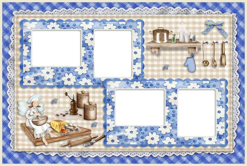 Collage Frame Png Transparent Images Png All - Collage Frame 4 Photos Png Clipart (800x538), Png Download