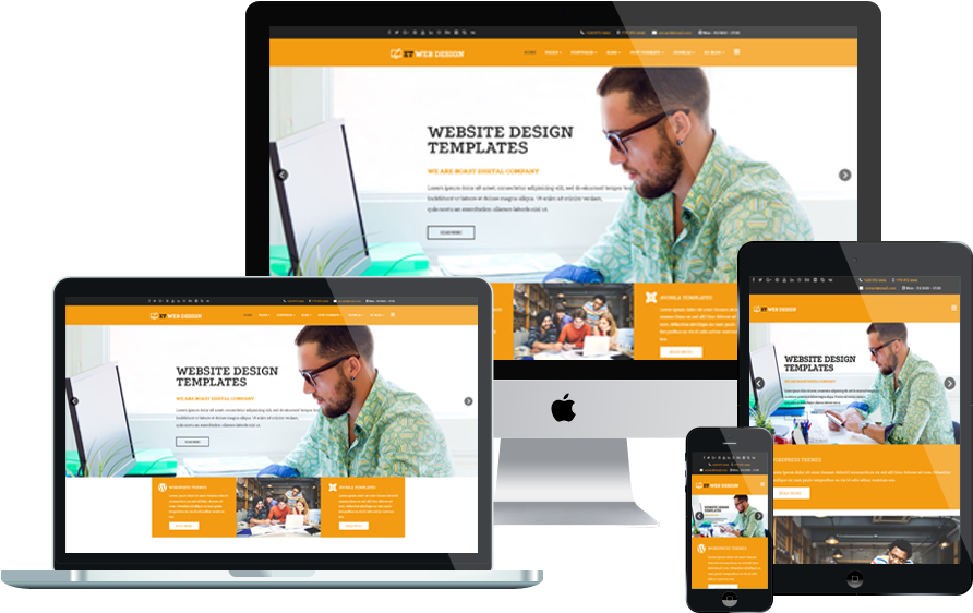 Top Best Creative / Web Design Free Joomla 3 Templates - Plantillas Web Responsive Muse Clipart (1000x675), Png Download