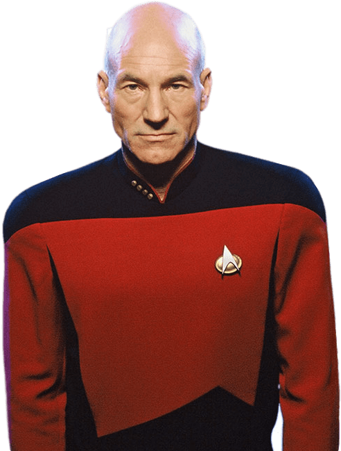 However, He Is Busy Making Star Wars - Captain Jean Luc Picard Clipart (500x649), Png Download