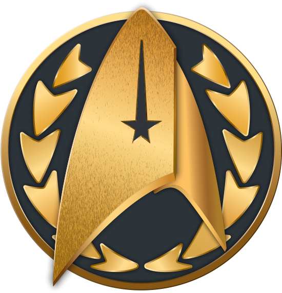 Starfleet Crew Admiral-2250s - Crescent Clipart (550x572), Png Download