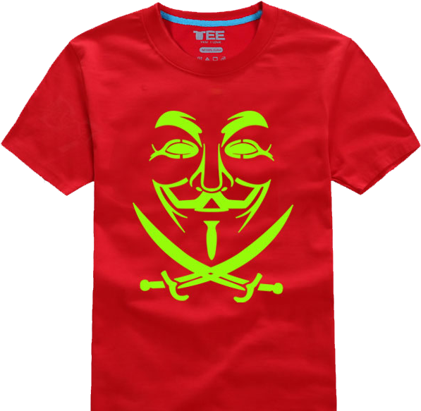Glowing Pirate Red T-shirt - Pirate Flag Clipart (597x583), Png Download