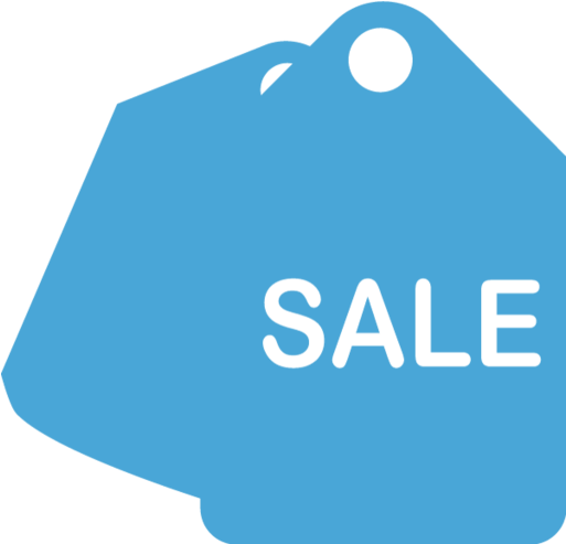 Sale Tag - Blue Sales Icon Png Clipart (750x750), Png Download