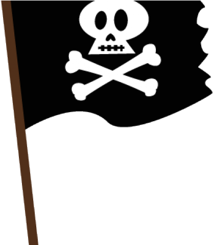 Jolly Roger Flag Cartoon Clipart (640x480), Png Download