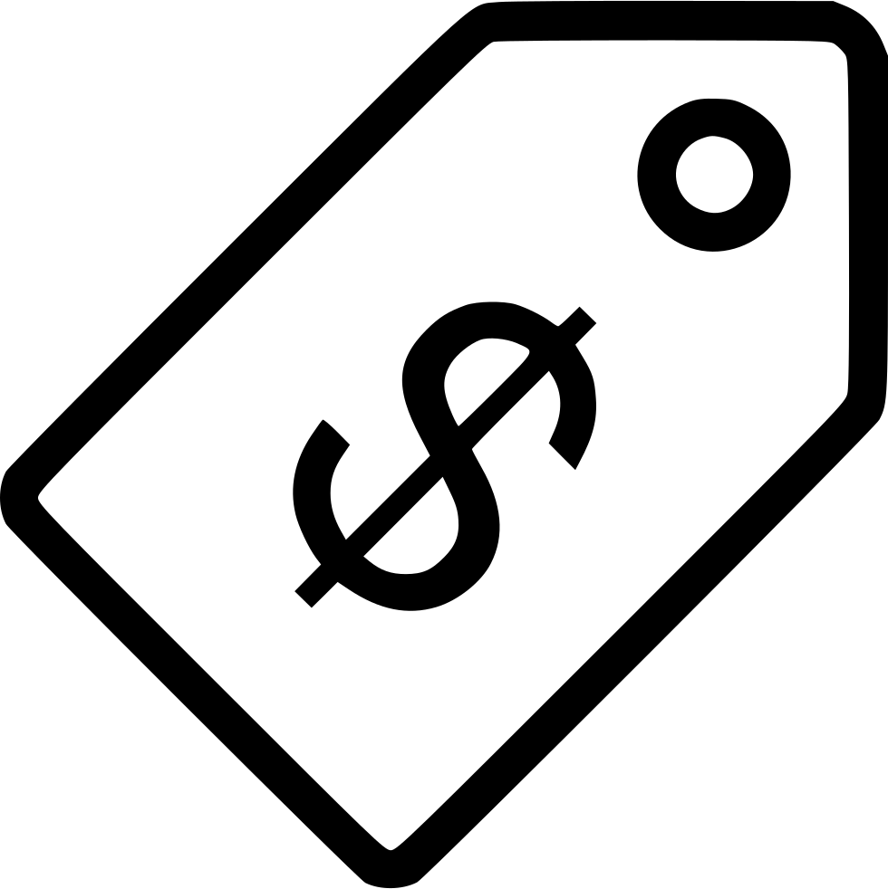 Usd Svg Png Icon - Price Tag Icon Vector Clipart (980x982), Png Download