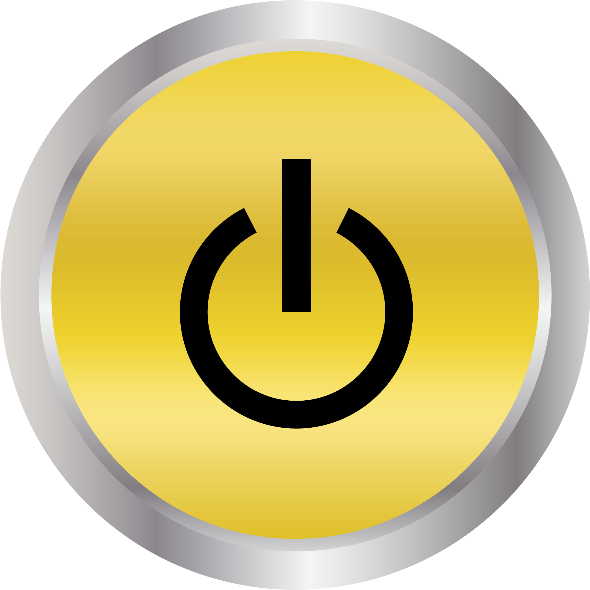 Gold Button Hr - Circle Clipart (2000x2000), Png Download